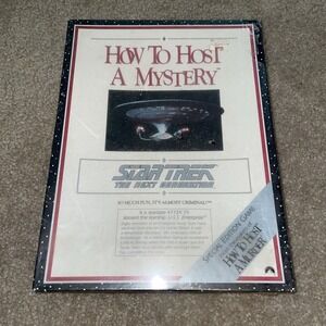 Star Trek The Next Generation How To Host A Mystery Game Decipher 1992 Sealed‎
